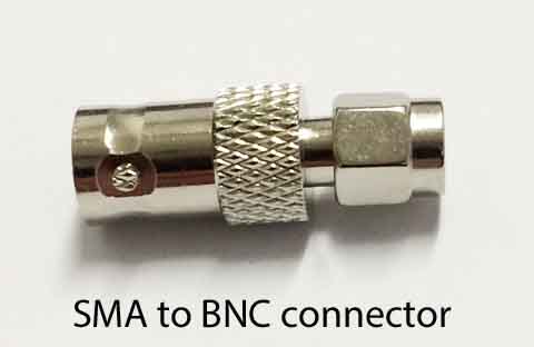 SMA Male to BNC Female RF Adaptor for V16 and N16